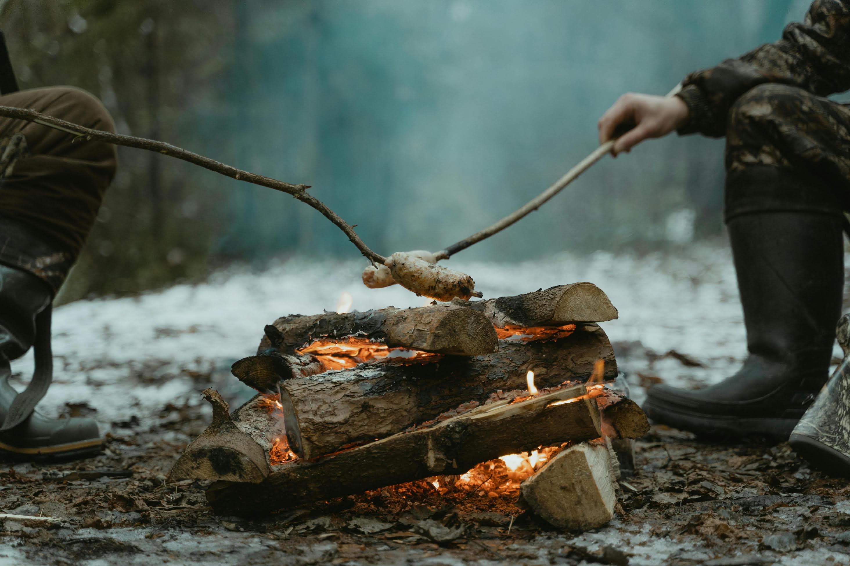 campfire roasting marshmallows